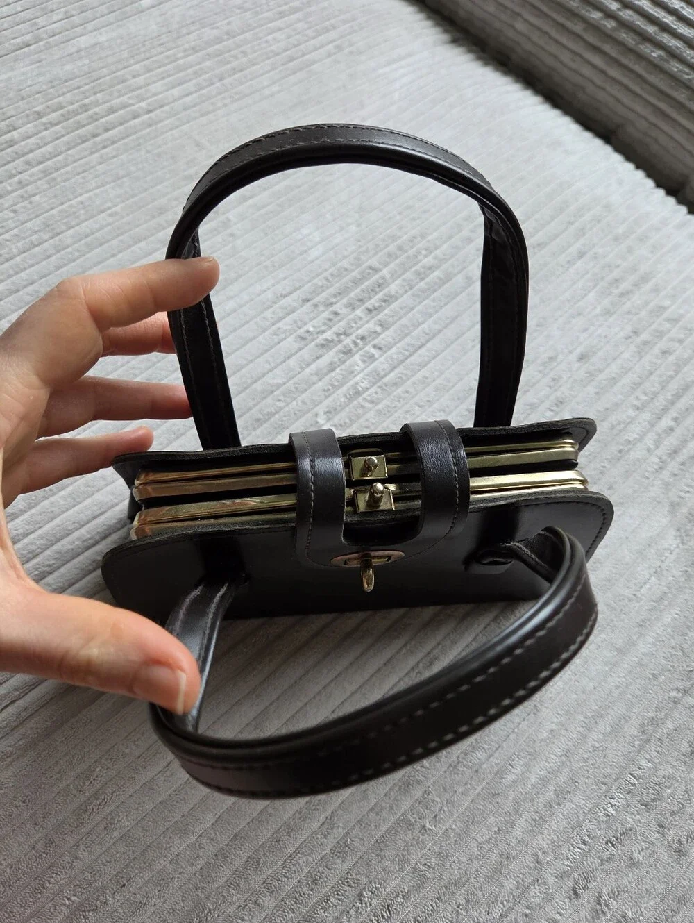 Vintage Chocolate Brown Purse